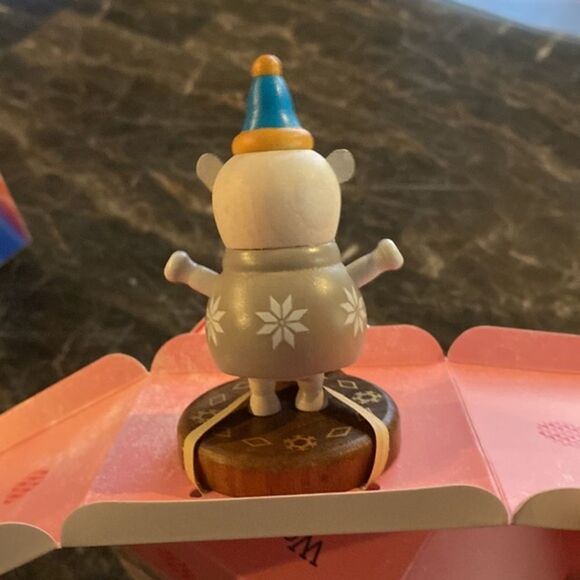 2 NWT Wooden Christmas Wobblies - Picture 4 of 8